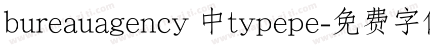 bureauagency 中typepe字体转换